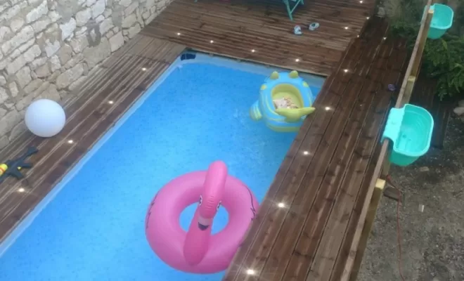 Aménagement extérieur de piscine, Chablis, R.S. BATI